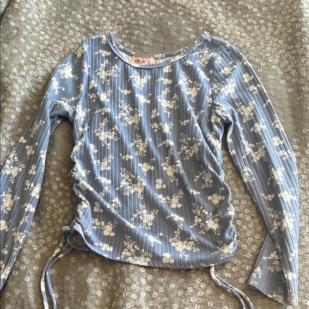 💫 3 for $15 - Willow Blue Floral Kids Top